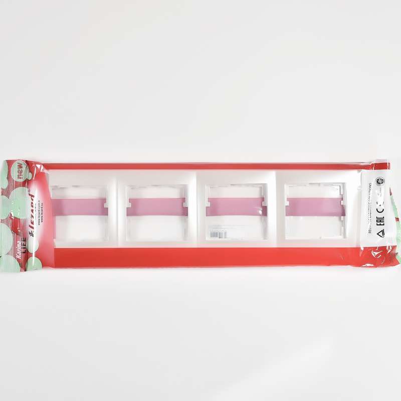 Рамка 4-м Karina Life горизонт. жемчуж./белый перламутр LEZARD 708-3000-149