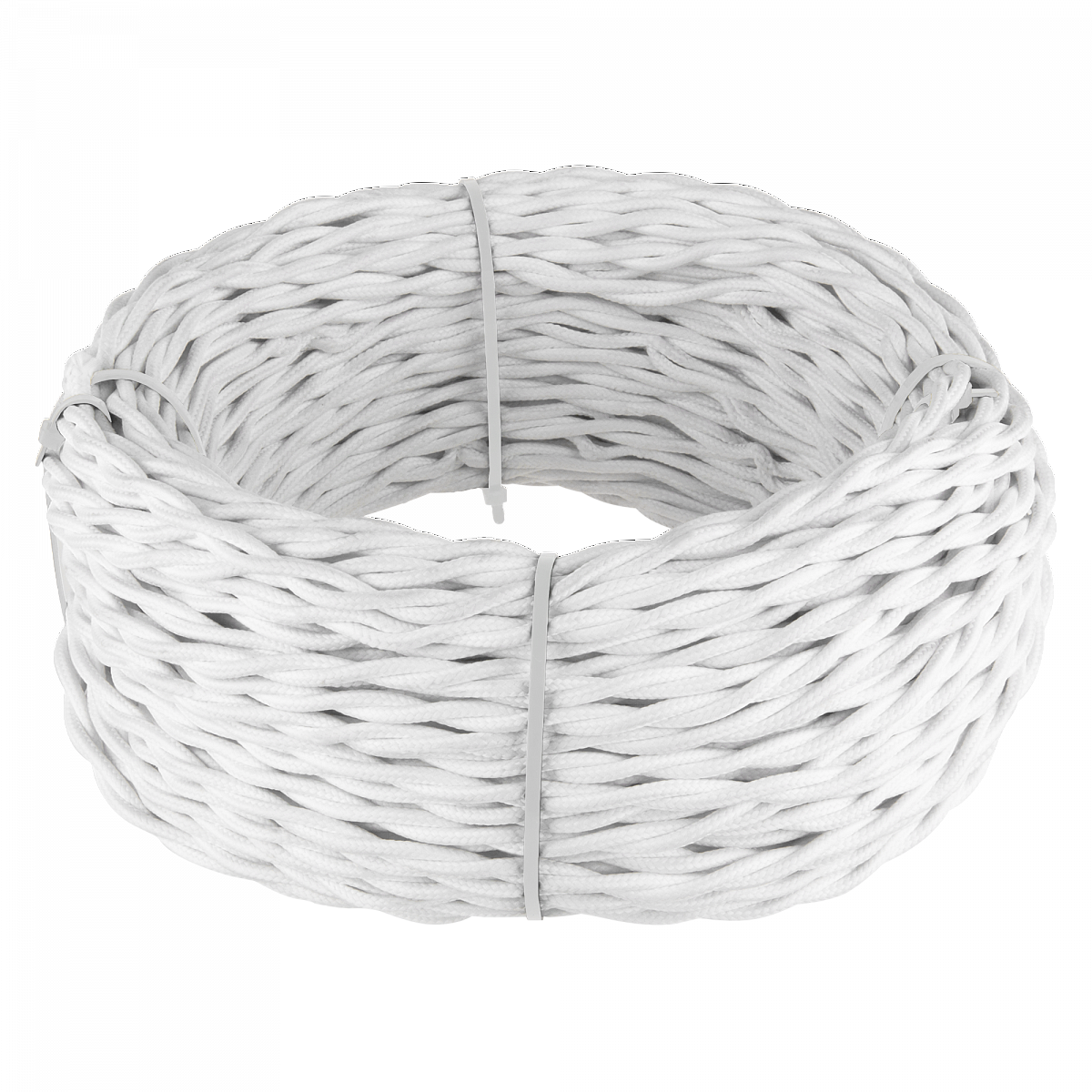 Ретро кабель витой 3х1,5 белый 20 м (под заказ) W6453201